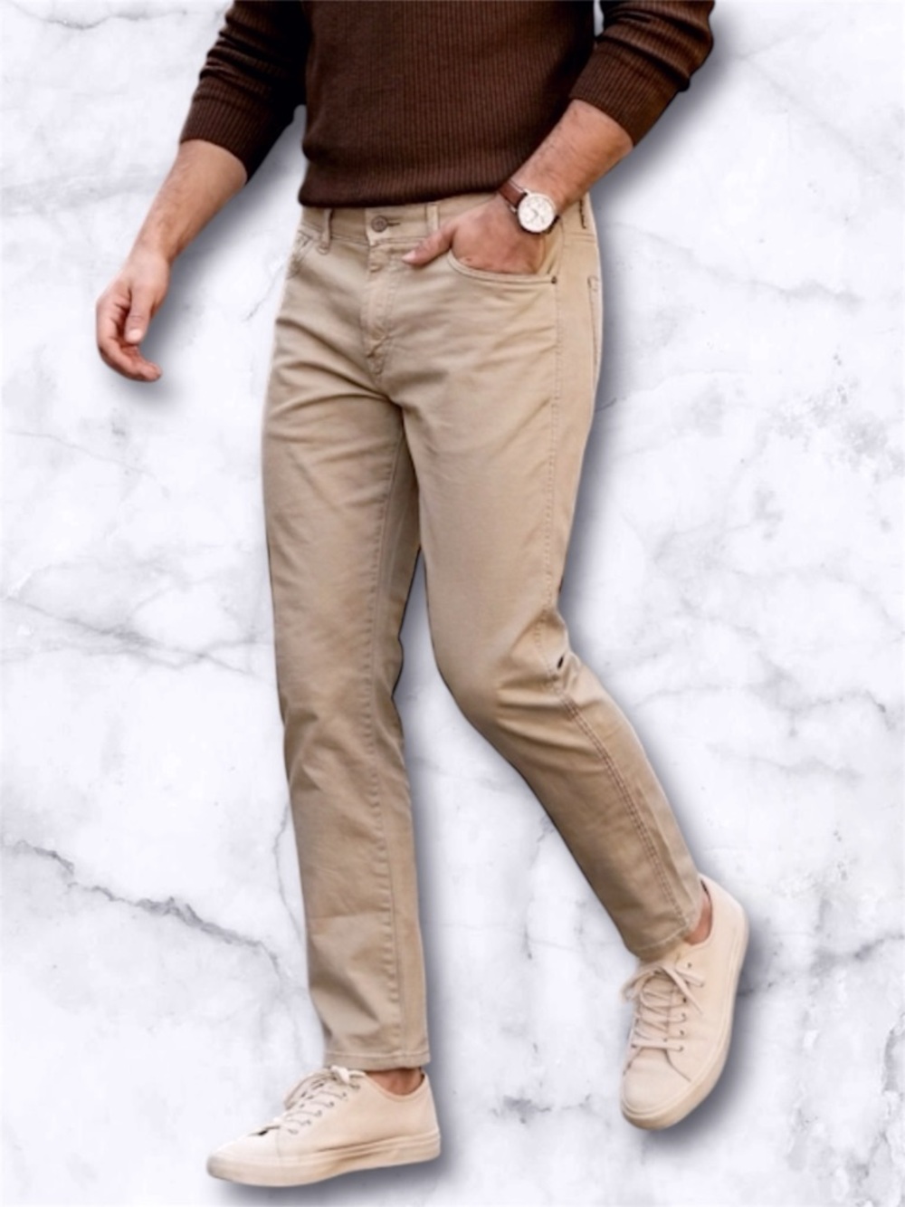 New Levi’s XX Chino Standard Taper Jeans Slacks Pants Tan Stretch Size 36